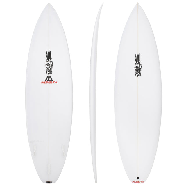 Monsta 5'10" x 18 7/8" X 2 7/16" - 27.70L, Squash, 3x Futures Fin Boxes, PU - ID:1155550