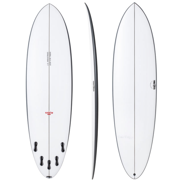 El Baron 7'6" x 21 1/2" X 2 7/8" - 51.80L, Round, 5x FCS 2 Fin Boxes, PE - ID:914765