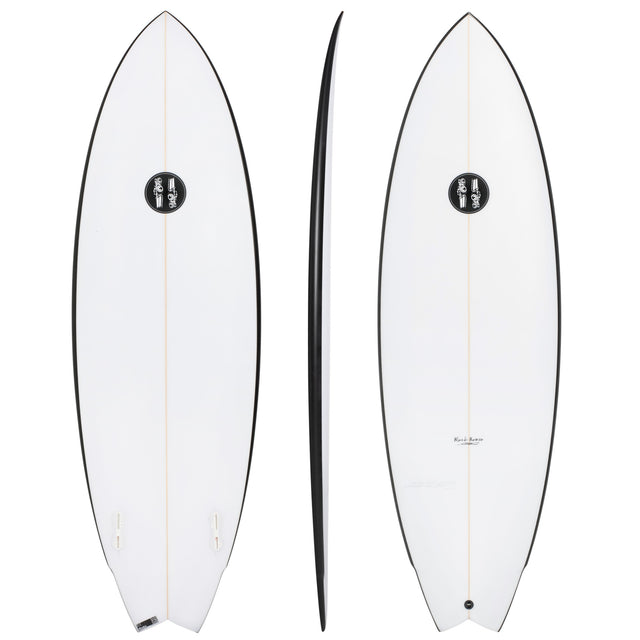 Black Baron 6'4" x 22" X 3" - 44.00L, Swallow, 2x FCS 2 Fin Boxes, PU - ID:1022971