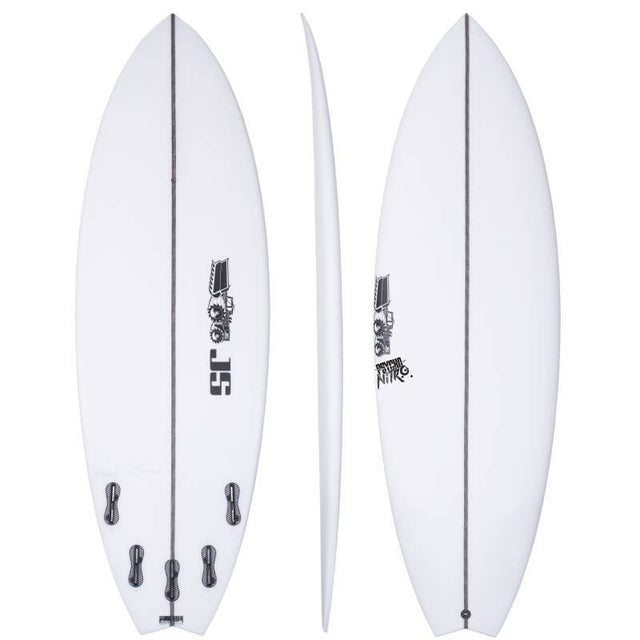 Psycho Nitro 6'0" x 21 1/4" X 2 3/4", Swallow, 3x FCS 2 Fin Boxes, PU - ID:1082205