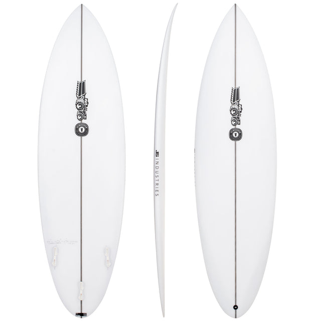Schooner 6'3" x 19 1/2" X 2 3/4" - 34.60L, Round, 3x FCS 2 Fin Boxes, PU - ID:1064741