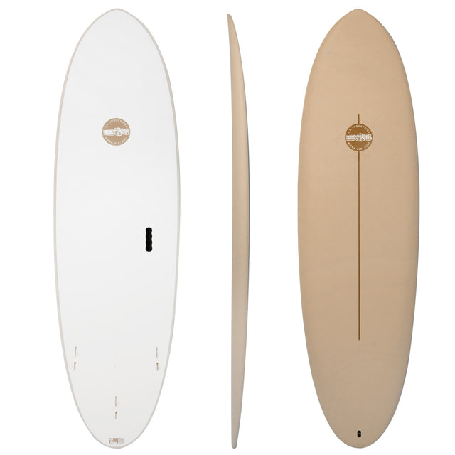 Big Baron Easy Rider Softboard 24S2 Coco 6'8" x 21 1/4" X 2 7/8" - 51.00L, Round, 3x FCS 2 Fin Boxes, Softboard - ID:905660