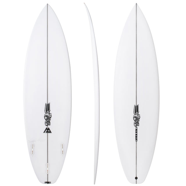 Monsta 10 5'7" x 18 1/4" X  2 3/16" - 23.80L, Squash, 3x  FCS 2 Fin Boxes, PU - ID:914475