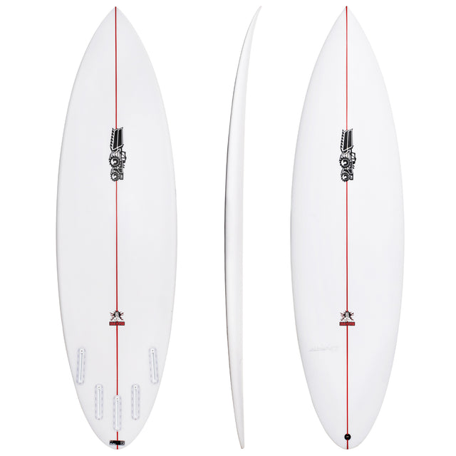 Big Horse 6'1" x 18 3/4" X  2 5/8" - 30.00L, Round, 5x  FCS 2 Fin Boxes [T2], PU - ID:1008001