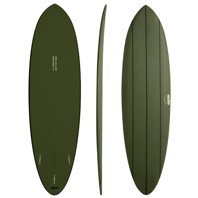 Big Baron Softboard Big Baron Soft Black 6'8" x 20 3/4" X  2 5/8" - 40.20L, Round, 3x  FCS 2 Fins, Softboard - ID:682727