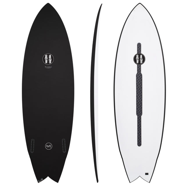 Black Baron 5'10" x 20 7/8" X  2 5/8" - 35.00L, Swallow, 2x  FCS 2 Fin Boxes, HYFI 3.0 - ID:1061803