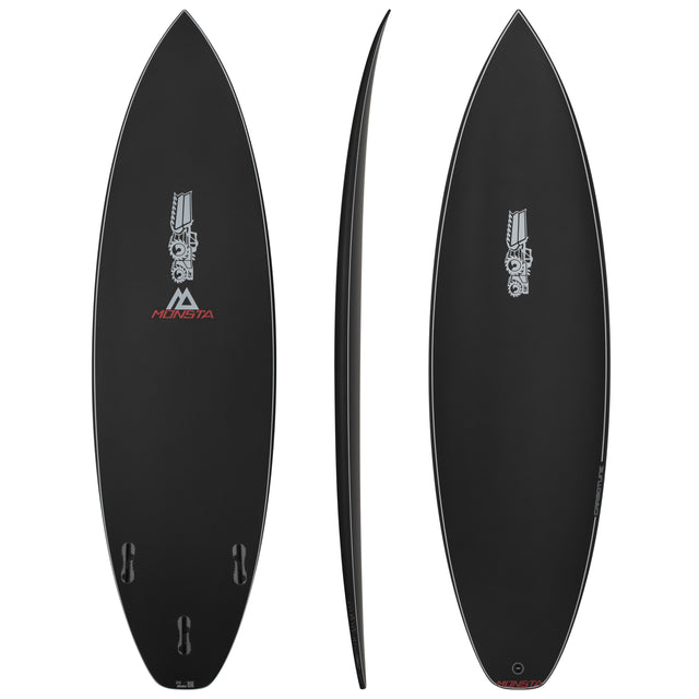 Monsta 6'0" x 18 7/8" X  2 1/2" - 29.20L, Squash, 3x  FCS 2 Fin Boxes, Carbotune - ID:1128193
