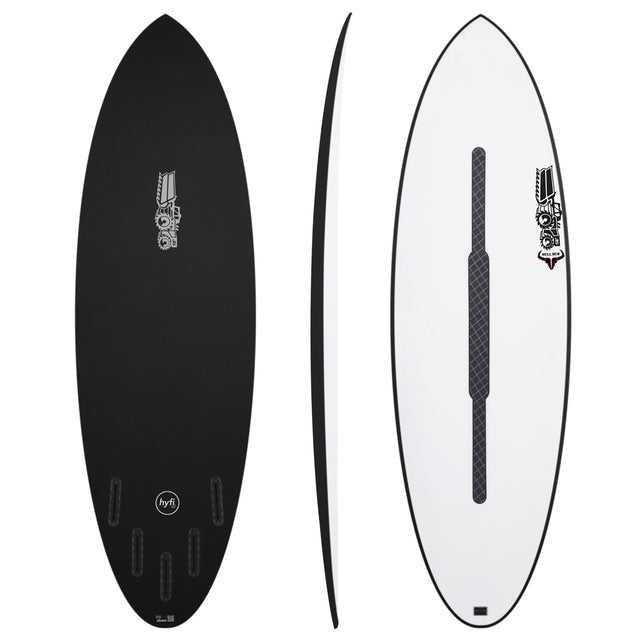 Bull Run 6'1" x 20 1/4" X  2 3/4" - 36.50L, Round, 5x  FCS 2 Fin Boxes, HYFI 3.0 - ID:1116559