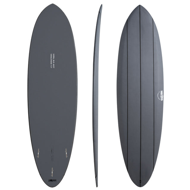 Big Baron Softboard Big Baron Soft Gray 6'8" x 20 3/4" X  2 5/8" - 40.20L, Round, 3x  FCS 2 Fins, Softboard - ID:682614