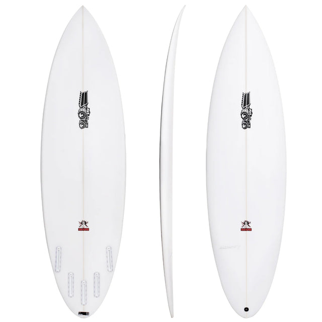 Big Horse 6'4" x 19 1/8" X  2 13/16" - 34.80L, Round, 5x  FCS 2 Fin Boxes [T2], PU - ID:1039412