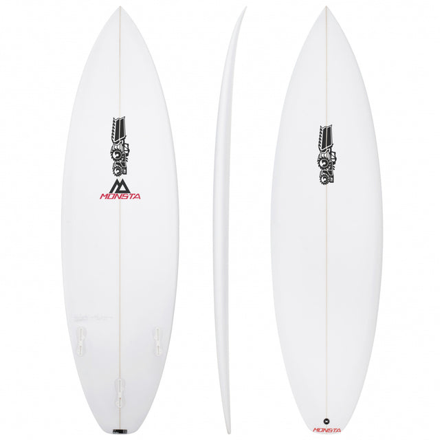 Monsta Youth 5'1" x 17" X  2 1/16" - 18.90L, Squash, 3x  FCS 2 Fin Boxes, Cobra PU - ID:1128330