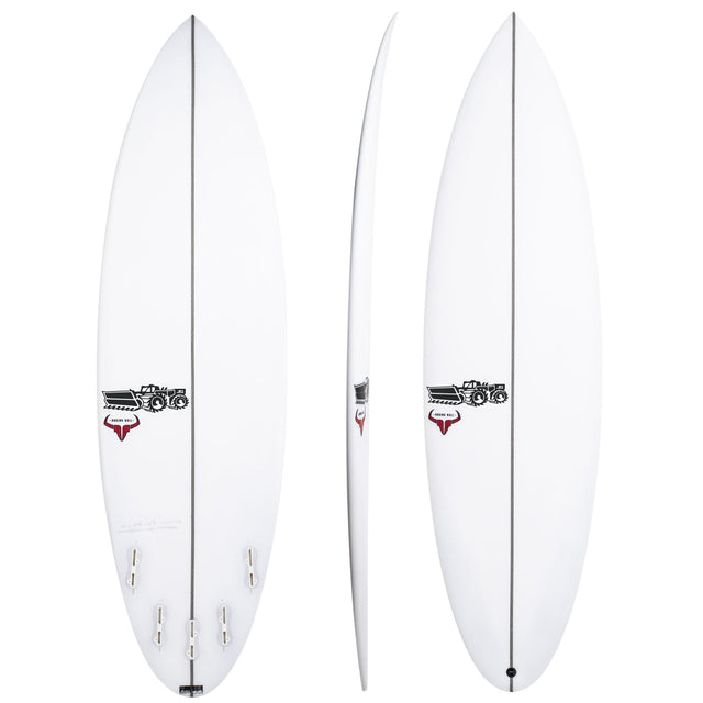 Raging Bull 6'2" x 19 7/8" X  2 13/16" - 36.20L, Round, 5x  FCS 2 Fins, HYFI 2.0 - ID:737352