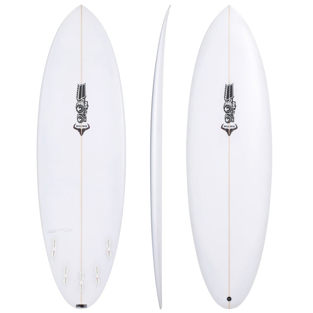 Bull Run 5'11" x 19 7/8" X  2 5/8" - 33.50L, Round, 5x  FCS 2 Fin Boxes, PU - ID:1086320