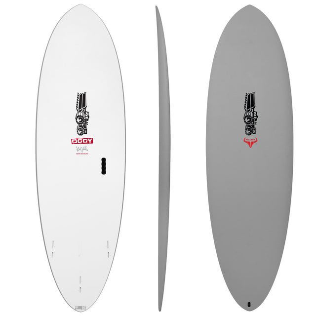 Bull Run Softboard Flame Fish Storm 6'2" x 21" X  2 7/8" - 40.00L, Round, 3x  FCS 2 Fin Boxes, Softboard - ID:1082297