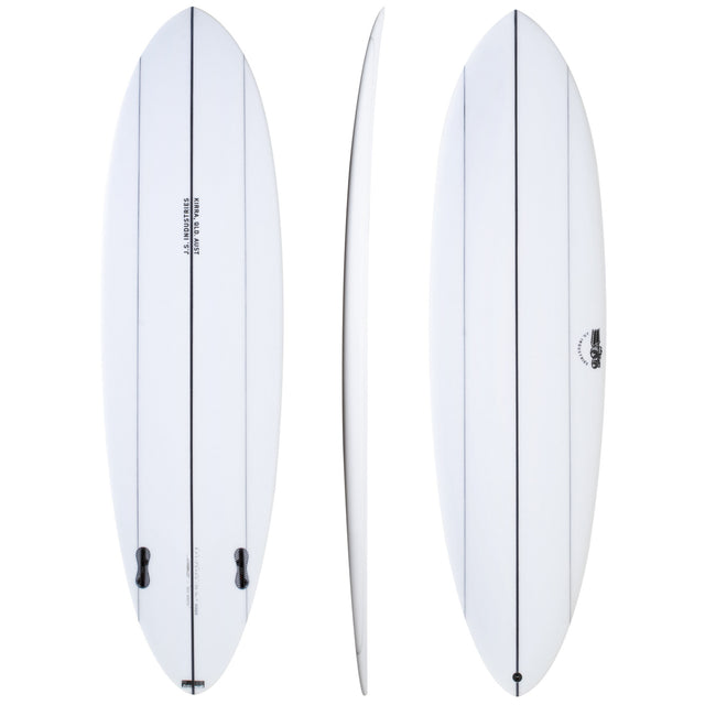 Big Baron 5'10" x 18 3/4" X  2 5/16" - 27.00L, Round Pin, 2x  Futures Fin Boxes, PE - ID:634354
