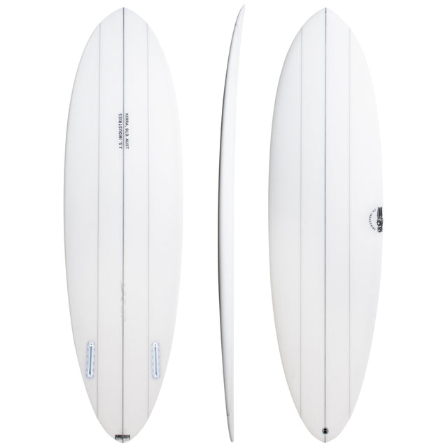 Big Baron Clear 7'6" x 22 1/4" X  3 1/4" - 57.90L, Round, 2x  FCS 2 Fin Boxes, PE - ID:1071663