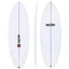 Flame Fish 5'6" x 21" X  2 1/2" - 33.20L, Squash, 5x  FCS 2 Fin Boxes, PU - ID:930990