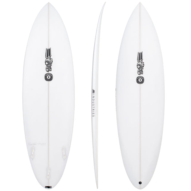 Schooner 6'4" x 19 3/4" X  2 13/16" - 36.20L, Round, 3x  FCS 2 Fin Boxes, PU - ID:1107215