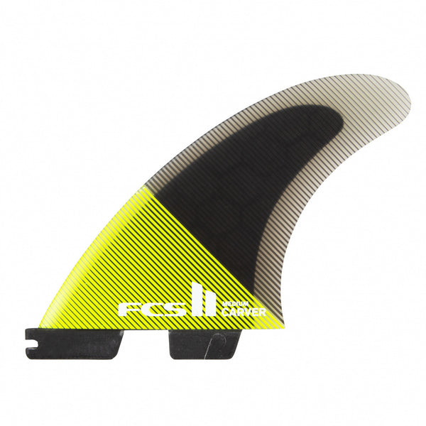 FCSⅡ CARVER MEDIUM FCS II Carver Medium Tri Fin Set - Green | Fiberglass Source