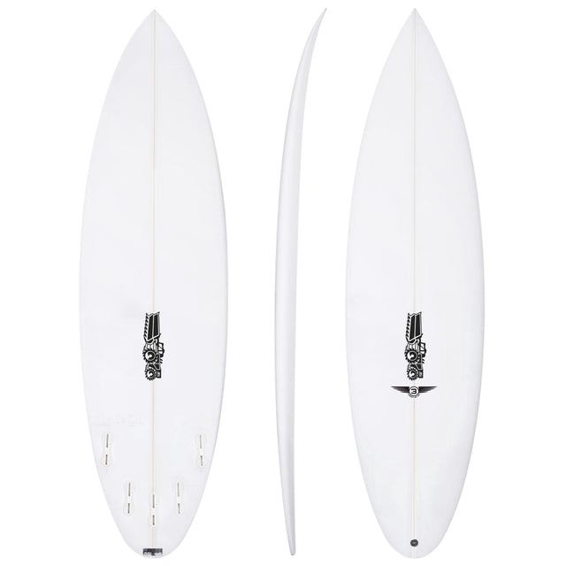 Forget Me Not 3 6'4" x 19 1/2" X  2 11/16" - 34.60L, Round, 5x  FCS 2 Fin Boxes, PU - ID:1091340