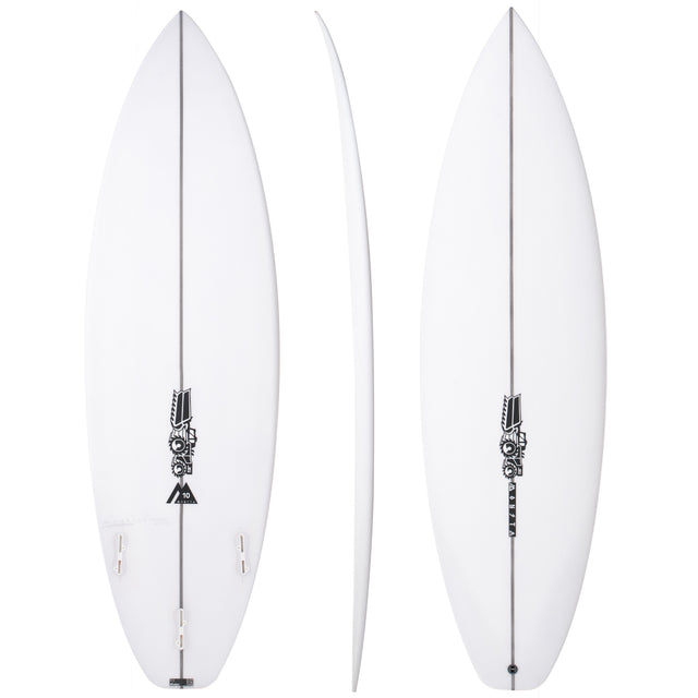 Monsta 10 Easy Rider 5'11" x 19 3/4" X  2 9/16" - 31.70L, Squash, 3x  FCS 2 Fin Boxes, PU - ID:924152