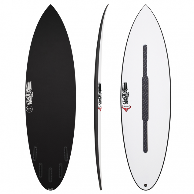 Raging Bull Easy Rider 6'1" x 20 1/4" X  2 3/4" - 36.30L, Round, 5x  FCS 2 Fin Boxes, HYFI 3.0 - ID:1040953