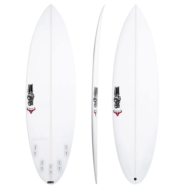 Raging Bull 6'8" x 20 3/4" X  3 1/8" - 45.70L, Round, 5x   Fin Boxes, PU - ID:1098548