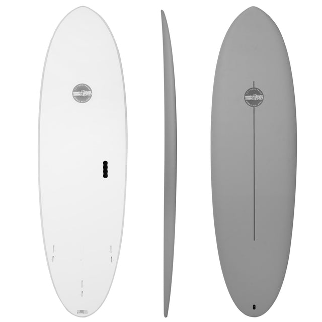 Big Baron Easy Rider Softboard 24S2 Storm 6'0" x 20" X  2 5/8" - 40.00L, Round, 3x  FCS 2 Fin Boxes, Softboard - ID:1052919