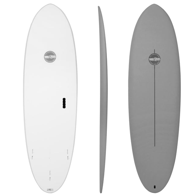 Big Baron Easy Rider Softboard 24S2 Storm 7'6" x 22 3/4" X  3" - 65.00L, Round, 3x  FCS 2 Fin Boxes, Softboard - ID:983214