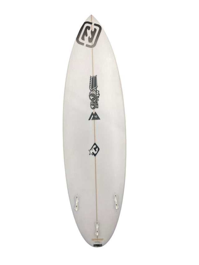 Monsta 10 5'4" x 16 7/8" X  2" - 18.50L, 3x  FCS 2 Fin Boxes, PU [Good] - ID:829172