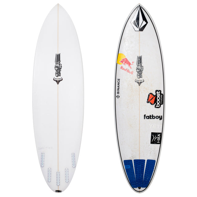 Jack Robinson Bull Run 6'1" x 20 1/4" X  2 3/4" - 36.50L, Round, 5x Futures   Fin Boxes, PU [Good] - ID:983158