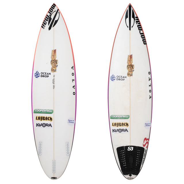 Miguel Pupo Golden Child 5'11" x 18 3/8" X  2 1/2" - 27.07L, Round, 3x  Futures Fin Boxes, PU [Good] - ID:967295