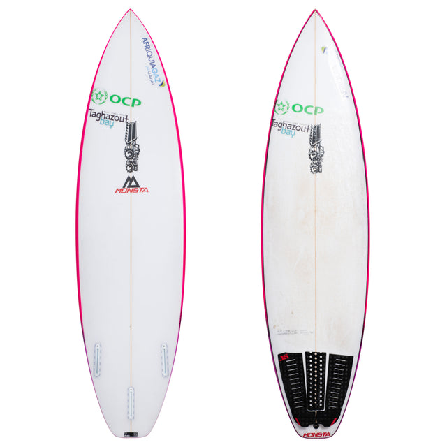 Ramzi Boukhiam Monsta 6'2"1/2 x 19 7/16" X  2 11/16" - 33.50L, Squash, 3x  Futures Fin Boxes, PU [Good] - ID:1114839