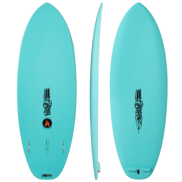 Flame Fish Grom Softboard 5'2" x 19 " X  2 3/8" - 27.30L, Squash, 2x  FCS 2 Fins, Softboard - ID:636150