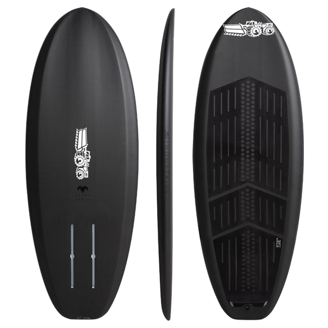 Black Eagle 4'4" x 19 1/4" X  2 1/4" - 26.10L, Squash, 2x   Fin Boxes, Foil Board - ID:688412